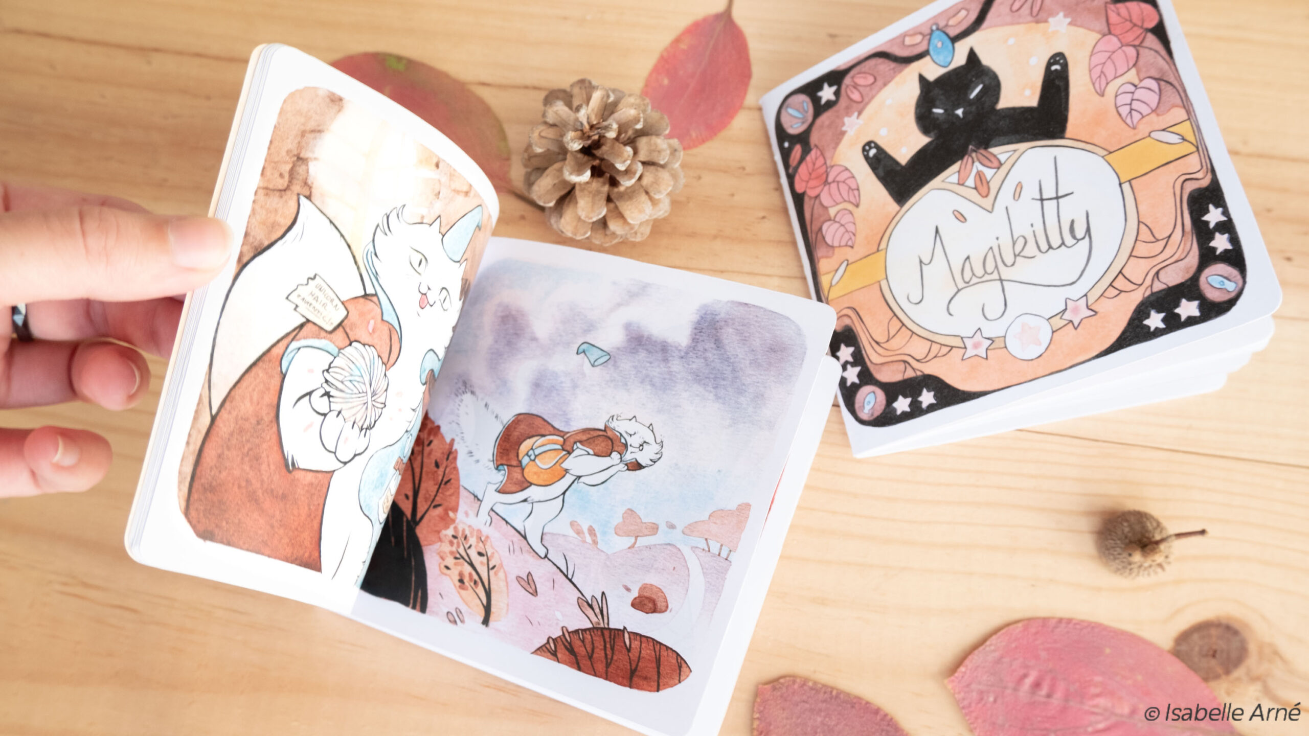Creating a little zine : Magikitty a cat witch story